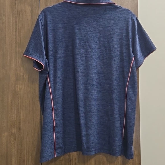 Magnolia Lane-Tech Masters Golf Polo Shirt Short Sleeve Heather Blue-Size 1X - Picture 11 of 17